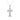 14K White Gold Fancy Cross Diamond Pendant 0.32ct