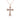 18K Rose Gold Cross Diamond Pendant 0.54ct