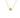 18K Yellow or Rose Gold Clove Flower Diamond Necklace 0.14ct